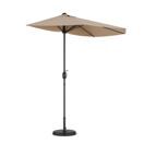 Sonnenschirm halbrund 260 cm beige