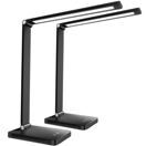 Schreibtischlampe Novaly schwarz 2er Set