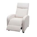 Fernsehsessel Sessel mit Liegefunktion Stoff/Textil ~ creme Fernsehsessel Sessel mit Liegefunktion Stoff/Textil ~ creme