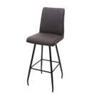 Barhocker drehbar Auto-Position Stahl Stoff/Textil grau-braun Barhocker drehbar Auto-Position Stahl Stoff/Textil grau-braun