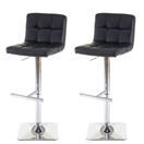 2er-Set Barhocker Kavala mit Lehne drehbar schwarz Chromfuss 2er-Set Barhocker Kavala mit Lehne drehbar schwarz Chromfuss