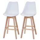 2er-Set Barhocker Malmö Retro Design weiss 2er-Set Barhocker Malmö Retro Design weiss