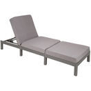 Polyrattan Sonnenliege Sofia, grau Polyrattan Sonnenliege Sofia, grau