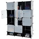 Regalsystem Sydney T306, 8 Boxen je 37x37x47cm schwarz