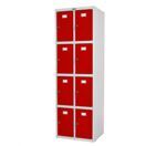 Schliessfach Valberg Doppel-Spind 183x58x50cm ~ rot