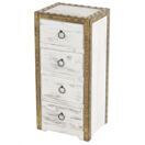 Kommode Duran 70x33x26cm Vintage ~ weiss Kommode Duran 70x33x26cm Vintage ~ weiss