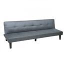3er-Sofa, Schlafsofa, Schlaffunktion 195cm ~ Stoff/Textil, grau 3er-Sofa, Schlafsofa, Schlaffunktion 195cm ~ Stoff/Textil, grau