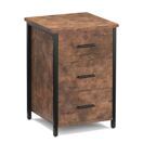 Nachttisch Vintage BONITA 40 x 60 cm mit 3 Schubladen