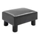 Hocker Chesterfield 40x30x24cm Kunstleder Schwarz