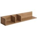 Wandregal JAM-M48 Schweberegal 3 Fächer 20x120x21cm Mango-Holz natur Wandregal JAM-M48 Schweberegal 3 Fächer 20x120x21cm Mango-Holz natur