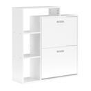 Schuhschrank ALINA 85 x 90 cm weiss