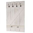 Shabby Chic Wandgarderobe 6 Haken 91x60cm ~ weiss Shabby Chic Wandgarderobe 6 Haken 91x60cm ~ weiss