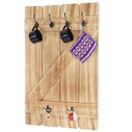 Shabby Chic Wandgarderobe 6 Haken 91x60cm ~ Kiefer Shabby Chic Wandgarderobe 6 Haken 91x60cm ~ Kiefer