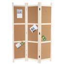 Paravent Kork Pinnwandfunktion 166x120cm