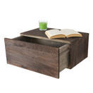 Shabby Nachttisch Dinant Schweberegal mit Schublade 21x46x30cm braun Shabby Nachttisch Dinant Schweberegal mit Schublade 21x46x30cm braun