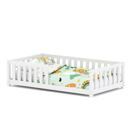 Bodenbett MOLA 80 x 160 cm weiss