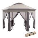 Gartenpavillon 4x4m sechseckig mit Tragetasche