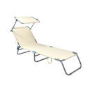 Liegestuhl Sonnenliege (beige)