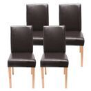4x Esszimmerstuhl Littau ~ braun helle Beine 4x Esszimmerstuhl Littau ~ braun helle Beine