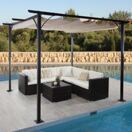 Pergola Avila - Garten Pavillon 3x3m creme Pergola Avila - Garten Pavillon 3x3m creme