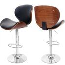 Barhocker Retro-Design ~ Walnuss schwarz Barhocker Retro-Design ~ Walnuss schwarz