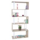 Bücherregal Dohna 183x80cm 3D-Struktur 5 Ebenen ~ Eiche