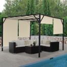 Pergola Baia - Garten Pavillon + Schiebedach 3x3m Pergola Baia - Garten Pavillon + Schiebedach 3x3m
