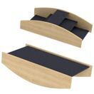 Hundewippe Agility-Rampe 2-in-1 für Hunde bis 15kg Naturholz Hundewippe Agility-Rampe 2-in-1 für Hunde bis 15kg Naturholz