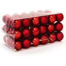 Weihnachtskugeln Christbaumkugeln 54 Stk. Rot Weihnachtskugeln Christbaumkugeln 54 Stk. Rot