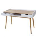 Schreibtisch Computertisch 120x55cm MDF ~ Esche-Optik