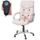 Massage Bürostuhl HWC mit Heizfunktion ~ creme Massage Bürostuhl HWC mit Heizfunktion ~ creme