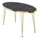 Couchtisch Skævinge 43x90x50cm Marmorschwarz Gold Couchtisch Skævinge 43x90x50cm Marmorschwarz Gold