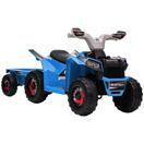 Kinderquad Elektro-Quad 6V mit Anhänger 1.5-3 Jahre Blau Kinderquad Elektro-Quad 6V mit Anhänger 1.5-3 Jahre Blau