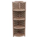 Eckregal JAM-K85 Standregal klappbar 110cm braun Geflecht braun Eckregal JAM-K85 Standregal klappbar 110cm braun Geflecht braun