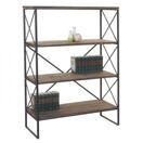 Bücherregal Industrial Holz Metall ~ 4 Ebenen, 142x100cm Bücherregal Industrial Holz Metall ~ 4 Ebenen, 142x100cm