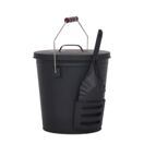 Ascheeimer mit Deckel und Schaufel 19L