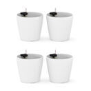 Blumentopf mit Bewässerungssystem 22 cm 4er Set weiss Blumentopf mit Bewässerungssystem 22 cm 4er Set weiss