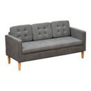 3-Sitzer Sofa mit Stauraum 166.5x62x82cm Grau 3-Sitzer Sofa mit Stauraum 166.5x62x82cm Grau
