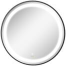 Badezimmerspiegel Rund Ø60cm LED Touch-Schalter Schwarz