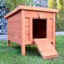 Hasenstall Nido Kleintierhaus aus Holz mit Rampe & Dach