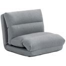 Sessel Sitzsack Gästebett klappbar mit Bettfunktion 70x41x56cm Grau Sessel Sitzsack Gästebett klappbar mit Bettfunktion 70x41x56cm Grau