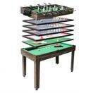 Tischkicker 7in1 Multiplayer Spieletisch 82x107x60cm anthrazit-grau