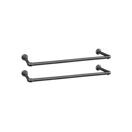Wand-Kleiderstangen Kleiderhalter 2er-Set Schwarz Wand-Kleiderstangen Kleiderhalter 2er-Set Schwarz
