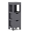 Badezimmerregal FORTUNA 30 x 30 x 89 cm anthrazit