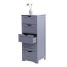 Vintage Kommode Nostalgie 5 Schubladen 100x40x35cm grau