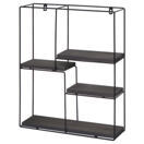 Wandregal HWC-K76 4 Regalböden Industrial 51x40x11cm Wandregal HWC-K76 4 Regalböden Industrial 51x40x11cm