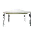 Gazebo Gartenpavillon 3 x 4 m beige Gazebo Gartenpavillon 3 x 4 m beige