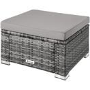 Rattan Sitzhocker Bitonto grau