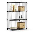 Regal Metall 6 Fächer 74 x 38 x 113 cm schwarz Regal Metall 6 Fächer 74 x 38 x 113 cm schwarz
