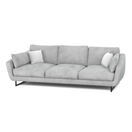 Sofa Samt DIYA hellgrau